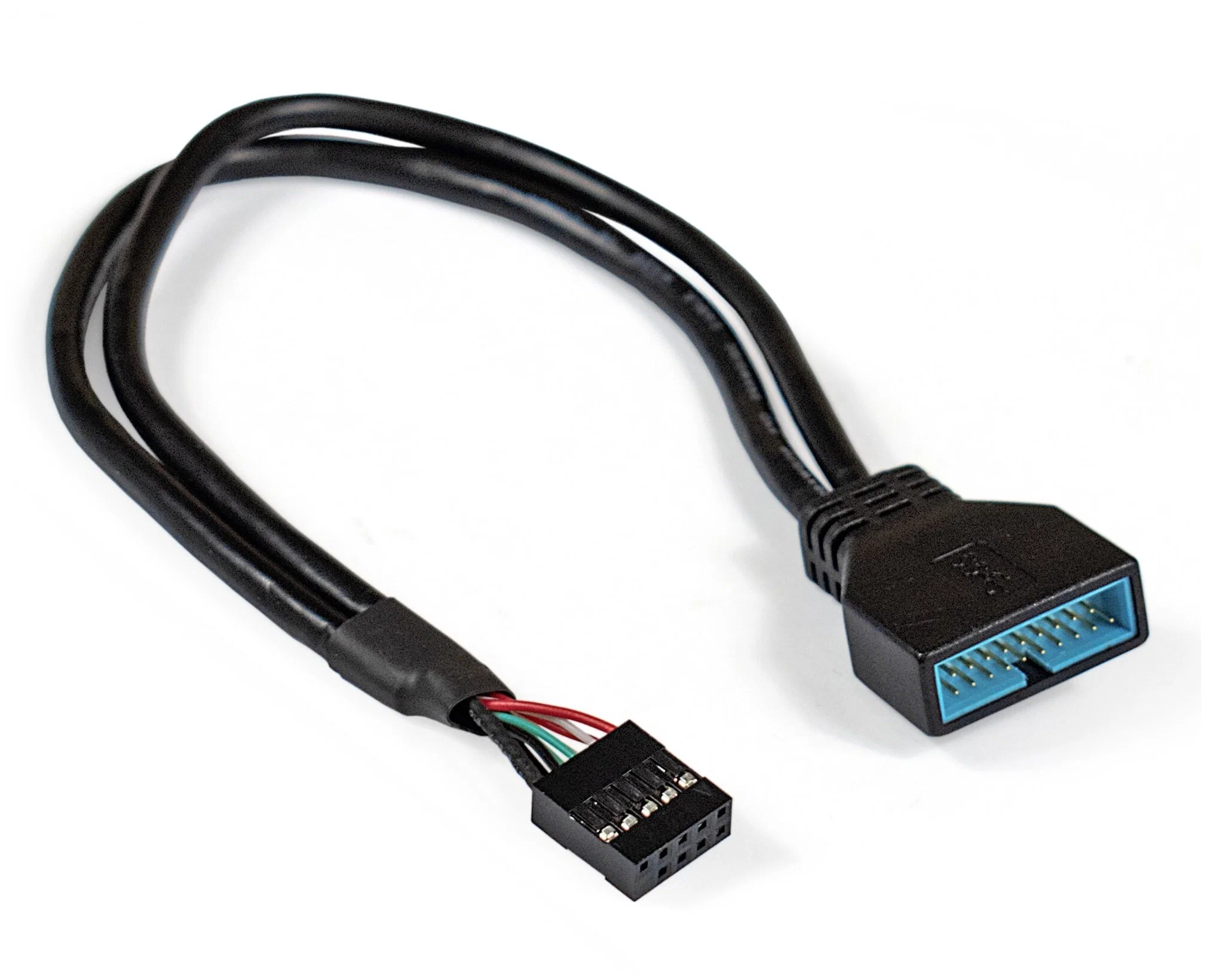 Кабель-переходник USB 2.0-USB 3.0 ExeGate EX-CC-U3U2-0.3 (9pin(F)/19pin(M), 0,3м/EX284940RUS)