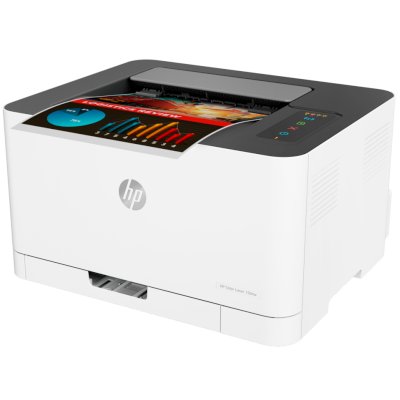 Принтер лаз. цв. A4 HP Color Laser 150nw <4 цвета/20000стр/мес/600x600/8Мб/LAN/WiFi,> 4ZB95A