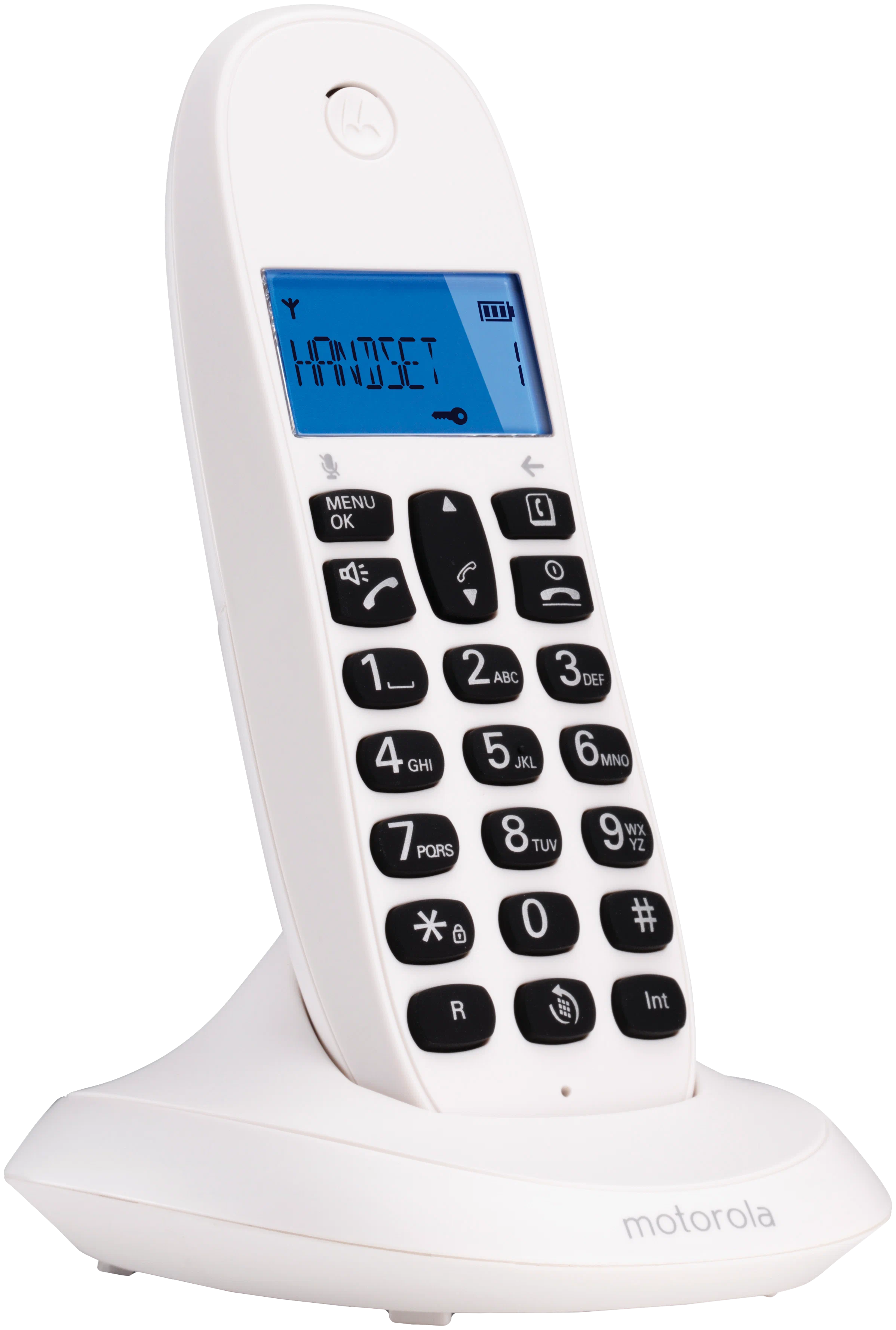 Р/Телефон Dect Motorola C1001LB+ <база + трубка/50 номеров/фиолетовый> (107C1001VIOLETA)
