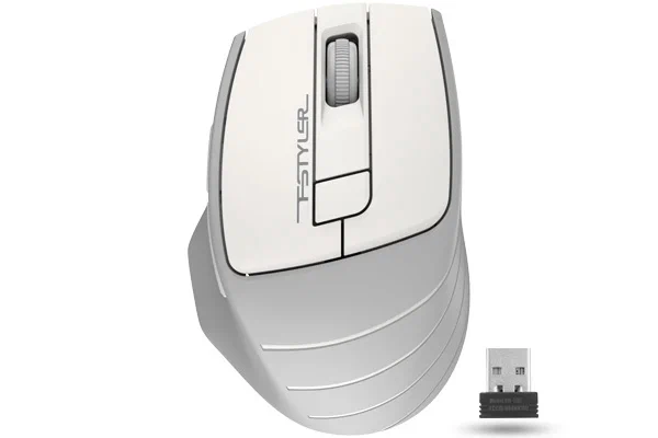 Мышь A4TECH Fstyler FG30S silent <беспроводная/2000dpi/кнопок 5/USB/батарейки AA/серый>