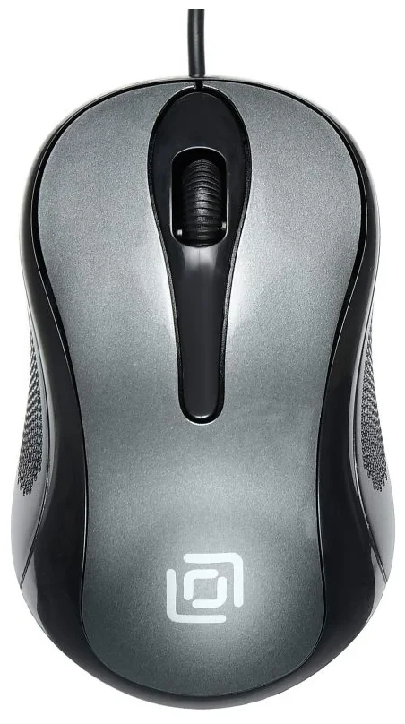 Мышь Oklick 385M <оптическая/1000dpi/USB/1.2м/черный/серый>