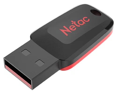Флеш диск USB2.0 64Gb Netac U197 (черный/пластик/монолит/NT03U197N-064G-20BK)