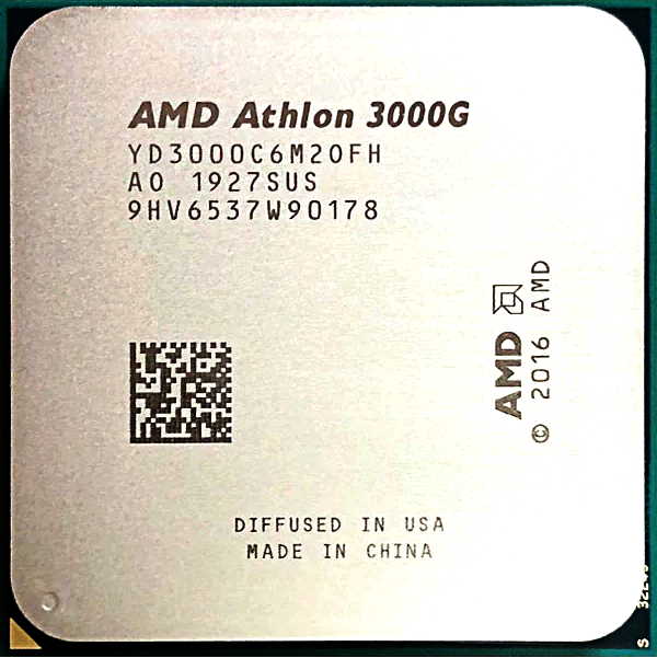 AMD AM4 Athlon 3000G