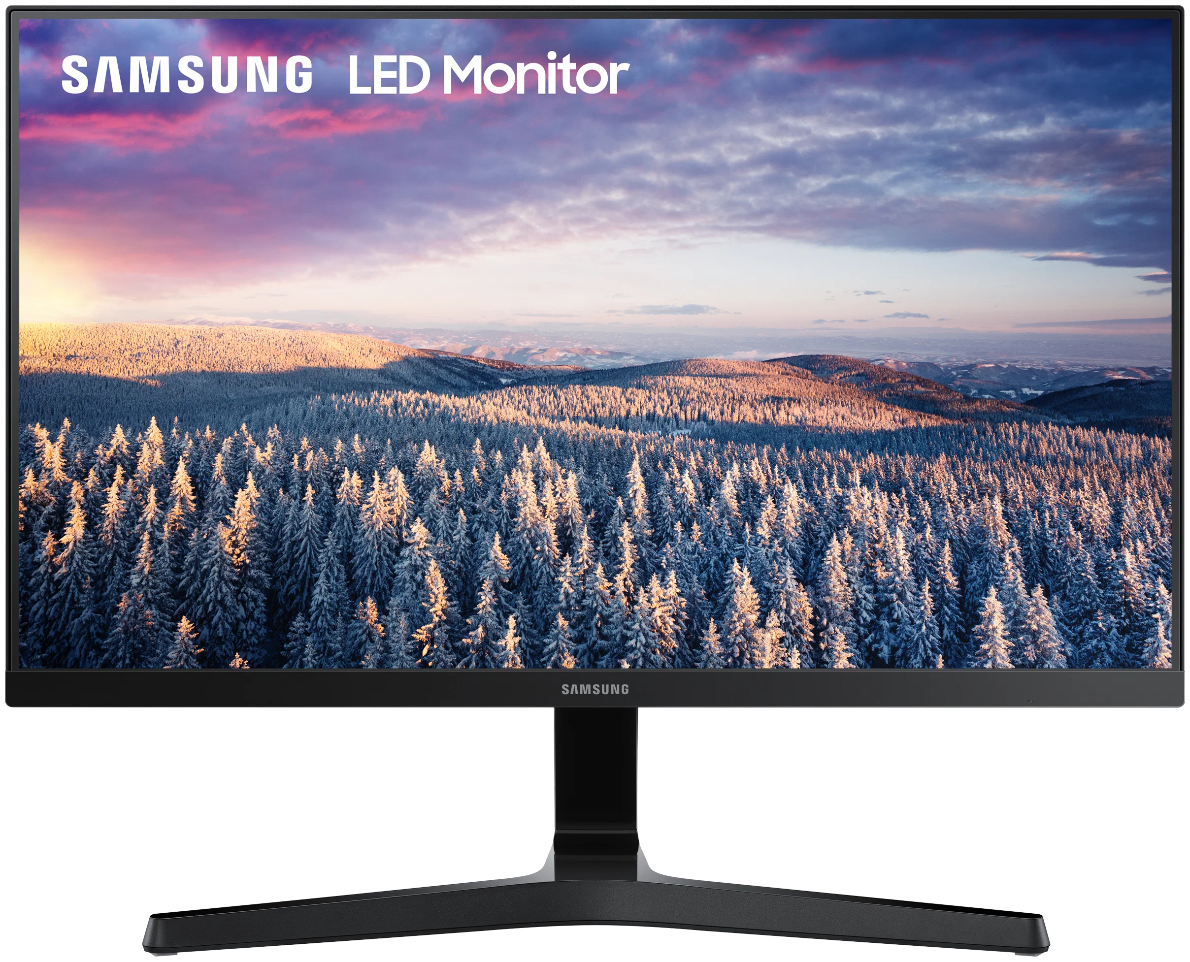Монитор 23.8" Samsung S24R356FZI (Black/IPS/5ms/FullHD/75Hz/250cd/VGA+HDMI/FreeSync) HDMI кабель