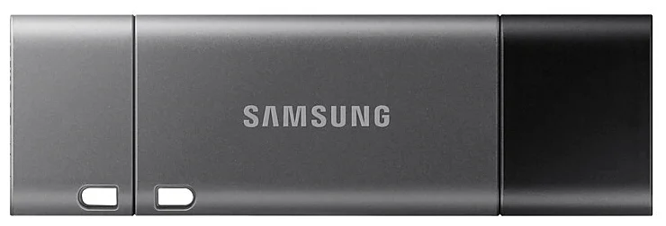 Флеш диск USB3.1 32Gb Samsung DUO Plus (R200/серо-черный/пластик/колпачок/OTG Type-C) (MUF-32DB/APC)