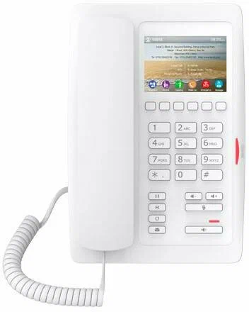 Телефон IP Fanvil H5W White (SIP/2 линии/3.5"(320x480 Color)/Wi-Fi 2.4GHz/2xRJ45/PoE/USB/HD Sound)