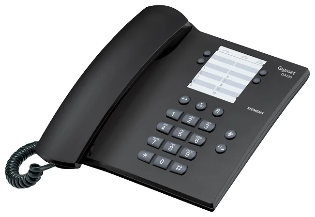Телефон Gigaset DA100 RUS <проводной/память набранного номера/установка на стене/цвет антрацит>