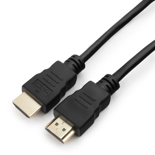 Кабель HDMI - HDMI соединитель 1м v1.4 ,позол.разъемы,экран,чёрный Гарнизон (GCC-HDMI-1М)