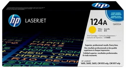 Тонер-картридж HP Q6002A Yellow к CLJ 1015/1600/2600/2605, рес. 2000 стр. <оригинал>