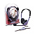 Гарнитура Genius HS-04S TWO Jack <черный+фиолетовы/регулятор громкости/105 дБ/2 х mini jack 3.5mm>