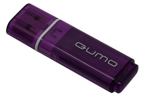 Флеш диск USB2.0 64Gb QUMO Optiva 01 White <белый/пластик/колпачок>
