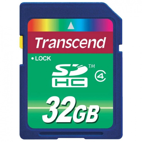 Флеш карта SDHC 32Gb Transcend Class 4 (TS32GSDHC4)