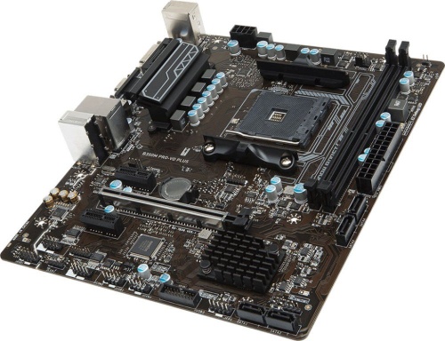 Мат.плата SocAM4 B350 MSI B350M PRO-VD PLUS (2xDDR4/4xSATA/1xM.2/1xPCI-Ex16/VGA/DVI/6xUSB/mATX)