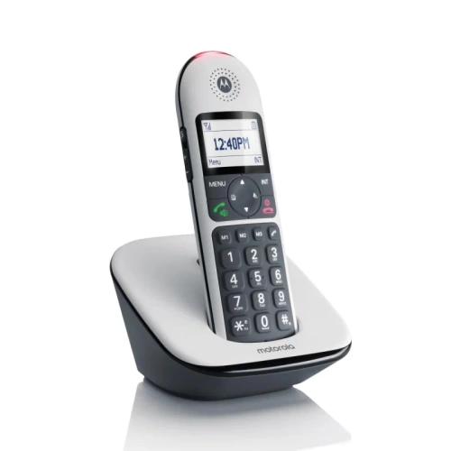 Р/Телефон Dect Motorola CD5001 <база + трубка/150 номеров/черный/белый> (107CD5001WHITE)