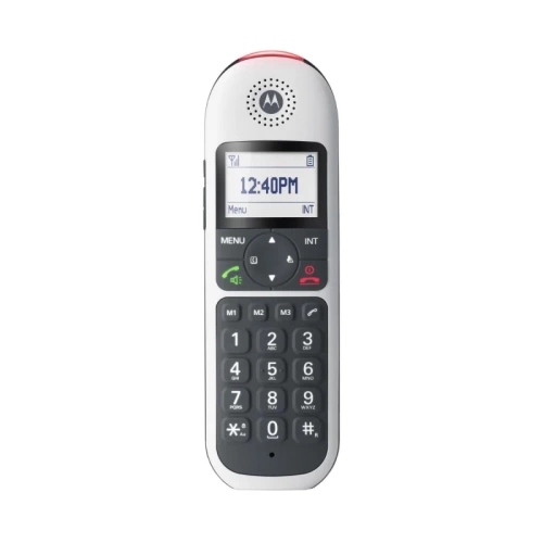 Р/Телефон Dect Motorola CD5001 <база + трубка/150 номеров/черный/белый> (107CD5001WHITE)
