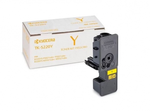 Тонер-картридж Kyocera TK-5220Y для P5021cdn/cdw/M5521cdn/cdw Yellow (1200 стр) (5%) <оригинал>