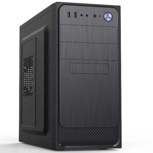 Корпус mATX FoxLine FZ-053-SX450R (Black/450W/2x5.25"/2x3.5"+1x2.5"/2xUSB2.0)