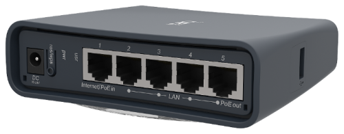 Маршрутизатор MikroTik hAP ac lite TC <RB952UI-5AC2ND-TC> (802.11ac/5x100 Eth/2.4+5 ГГц/-30C +70C)