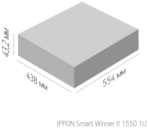 ИБП 1500VA/1000W Ippon Smart Winner II 1550 1U (line-interactive/6x6V-9Ah/6xIEC320-C13/RJ45/USB) ИБП 1500VA/1000W Ippon Smart Winner II 1550 1U (line-interactive/6x6V-9Ah/6xIEC320-C13/RJ45/USB)