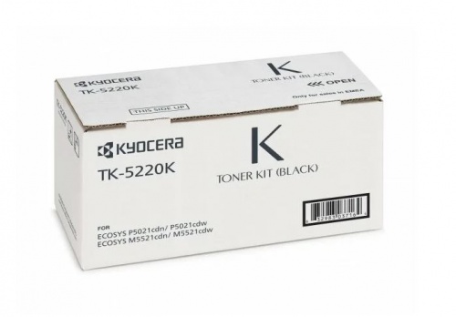 Тонер-картридж Kyocera TK-5220K для P5021cdn/cdw/M5521cdn/cdw Black (1200 стр) (5%) <оригинал>