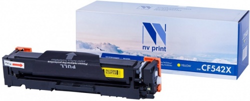 Тонер-картридж HP CF542X (Yellow) для M254/M280/M281, ресурс 2500 стр (5%), (Совм), NV-Print