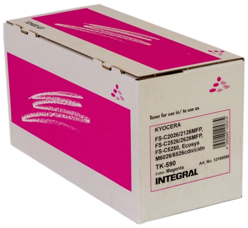 Тонер-картридж Kyocera TK-590M к FS-C2026MFP/C2126/C2526MFP/C2626 рес.5000стр (Совм.) Integral