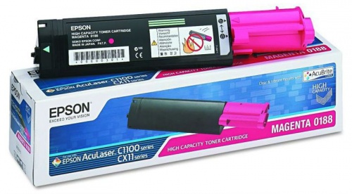 Тонер-картридж Epson C13S050188 к AcuLaser C1100/CX11N (Magenta), ресурс 4000 стр.