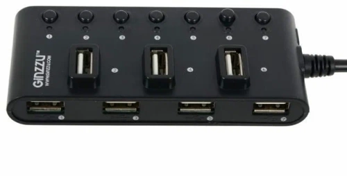 USB концентратор Ginzzu GR-487UB <7xUSB2.0> USB концентратор Ginzzu GR-487UB <7xUSB2.0>