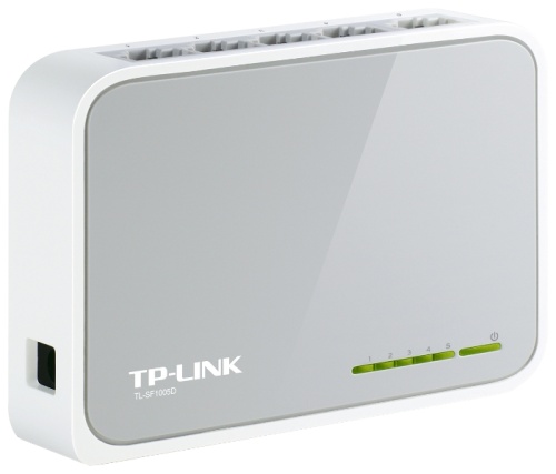 Коммутатор 5-port 100Mbps TP-Link TL-SF1005D <пластик>