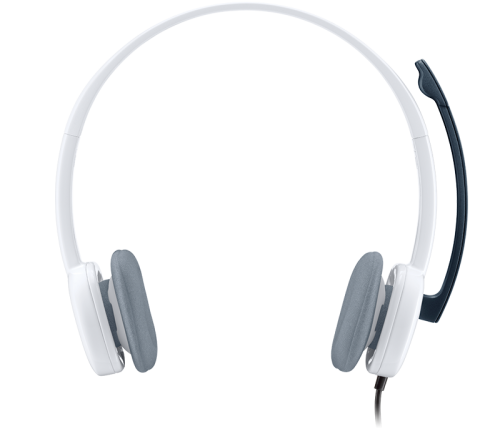 Наушники с микрофоном Logitech H150 CLOUD WHITE <провод 1.8м/накладные/стерео/оголовье/шумоподавление микрофона/регулятор громкости/jack 3.5мм/белый> (981-000350)