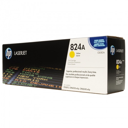 Тонер-картридж HP CB382A к CLJ CP6015/CM6030mfp/CM6040mfp, Yellow, ресурс 21000 стр. <оригинал>