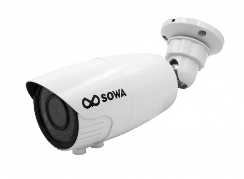 Видеокамера SOWA S200-1E (N) цилиндрическая, IP66, 1080p, 0.01Лк 2.8-12мм ночная ИК до 50м 12V