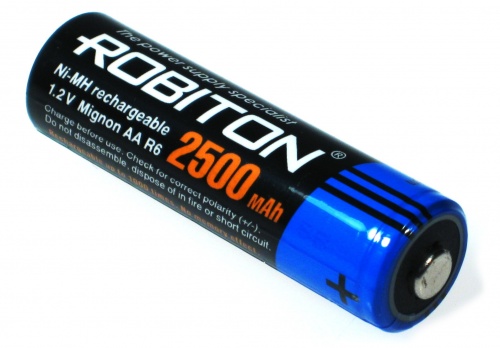 Аккумулятор AA 2500mAh ROBITON Ni-Mh (1шт) Аккумулятор AA 2500mAh ROBITON Ni-Mh (1шт)
