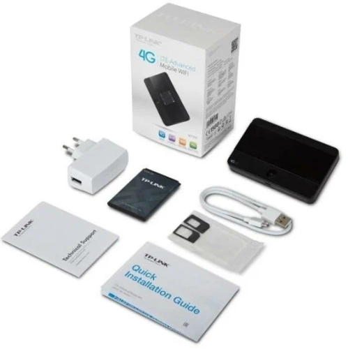 Мобильный роутер TP-Link M7350 (4G LTE/N300/2.4GHz/20dBm/microSD/microUSB/SIM/2000mAh съемный)
