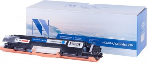 Тонер-картридж HP CE311A/Canon729 Cyan к CLJ CP1012 Pro/CP1025 Pro, рес. 1000 стр. (Совм) NV-Print