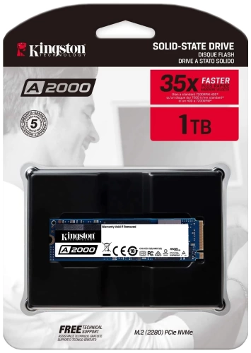 Накопитель SSD Kingston PCI-E x4 1000Gb SA2000M8/1000G A2000 M.2 2280