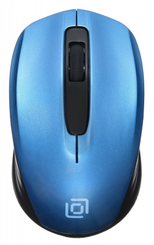 Мышь Oklick 475MW <оптическая/1200dpi/3кнопки/беспроводная/синий/1xAA/USB>