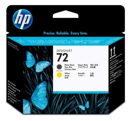 Картридж HP C9384A (№72, mate black, yellow печатающая головка) к Designjet T1100/T610/T790 <оригинал>