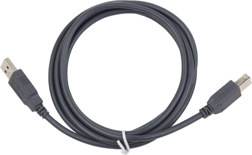 Кабель Am - Bm USB2.0 соединитель 1.8м,экран,позолоч.контакты,серый,Gembird (CCP-USB2-AMBM-6G)