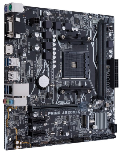 Мат.плата AM4 A320 ASUS PRIME A320M-K (2xDDR4/4xSATA/1xM.2/1xPCI-Ex16//2xPCI-Ex1VGA/HDMI/6xUSB/mATX)