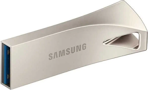 Флеш диск USB3.1 128GB Samsung BAR Plus (R300/W50/серебристый/металл) (MUF-128BE3/APC)
