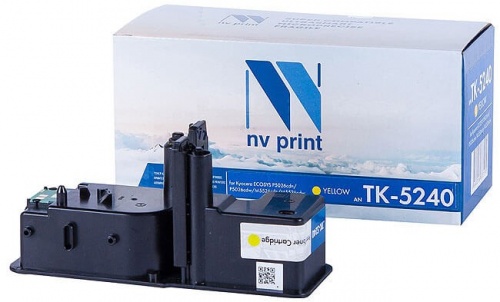 Тонер-картридж Kyocera TK-5240Y для P5026cdn/cdw, M5526cdn/cdw Yellow (3000 стр) (Совм) NV-Print