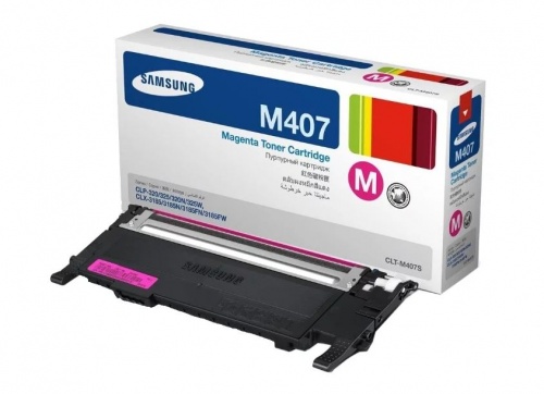 Тонер-картридж Samsung CLT-M407S для CLP-320/325, CLX-3185FN пурпурный рес.1000 стр. <оригинал>