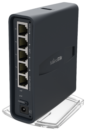 Маршрутизатор MikroTik hAP ac lite TC <RB952UI-5AC2ND-TC> (802.11ac/5x100 Eth/2.4+5 ГГц/-30C +70C)