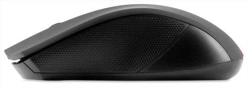 Мышь Oklick 615MW <беспроводная/оптическая/1000dpi/2кнопки/1xAAA/68x123x40мм/USB/черный-красный>