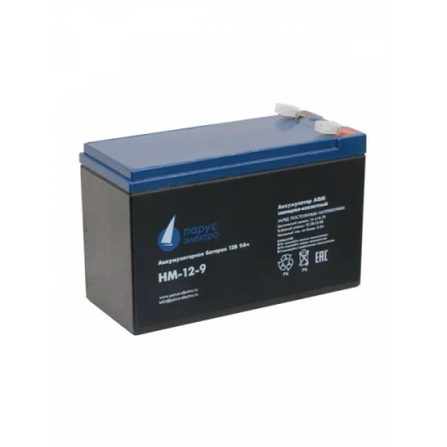 Батарея аккумуляторная 12V/9Ah Парус Электро HM-12-9 (151x65x94(100)мм/2.65kg/6лет) Батарея аккумуляторная 12V/9Ah Парус Электро HM-12-9 (151x65x94(100)мм/2.65kg/6лет)