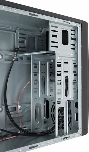 Корпус LinkWorld 727-21 (2) IRU черный без БП mATX 2xUSB3.0 audio (плохая упаковка)