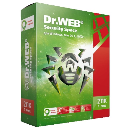 ПО Антивирус Dr.Web Security Space для Windows  2ПК/1год (BHW-B-12M-2-A3) BOX