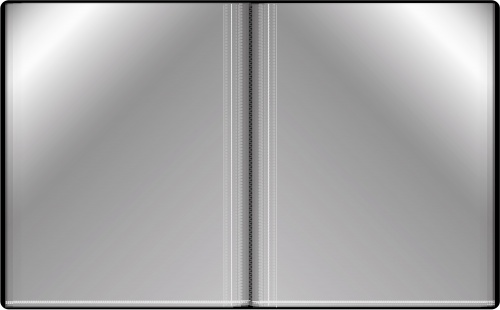 Папка Бюрократ 80 файлов А4 черная BPV80BLCK