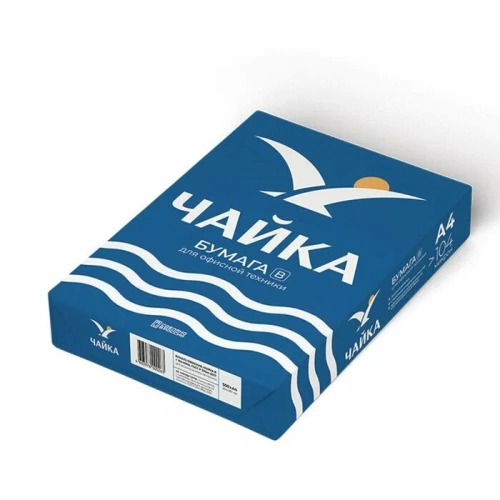 Бумага офисная A4 Чайка, 80 г/м2, 162% CIE, 500 листов